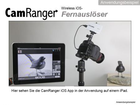 CamRanger - Drahtlossteuerung per iOS-App/Android mit Livebild und Video!