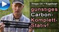 Demovideo: gnstiges, groes Carbon-Stativ mit Kugelkopf