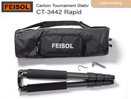 Feisol Dreibeinstativ CT-3442 Rapid, Carbon