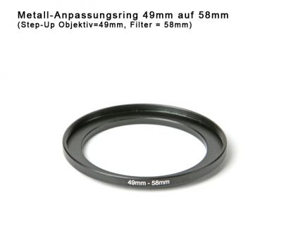 Step Down Ring 49mm to 58mm