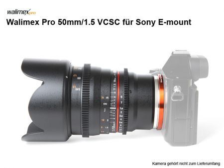Walimex Pro 50mm/1.5 VCSC for Sony E-mount
