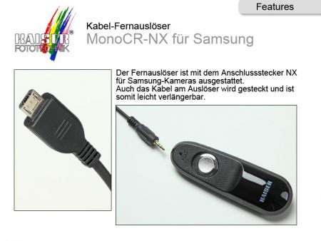 Kaiser Kabel-Fernauslser MonoCR-NX fr Samsung