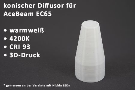 Diffusor EC65 konisch warmwei 4200K