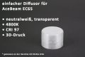 Diffusor EC65 einfach transparent 4800K
