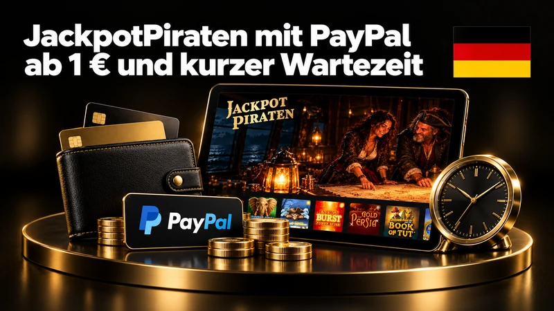 JackpotPiraten mit PayPal ab 1 Euro und kurzer Wartezeit