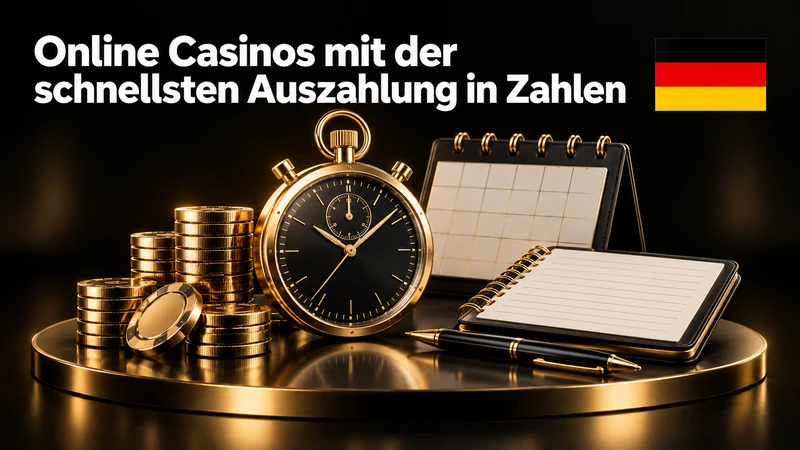 Online Casinos mit der schnellsten Auszahlung in Zahlen