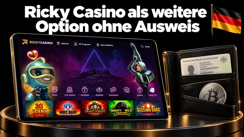 Ricky Casino als weitere Option ohne Ausweis