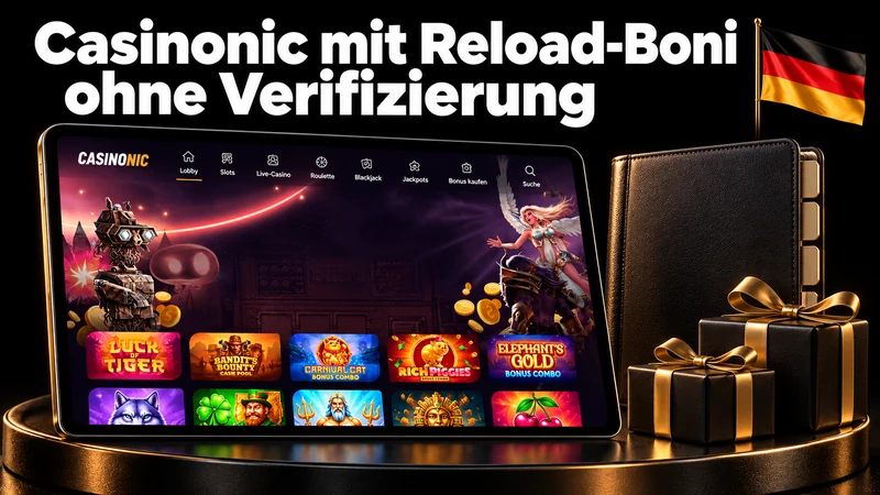 Casinonic mit Reload-Boni ohne Verifizierung