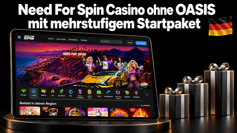 Need For Spin Casino ohne OASIS mit mehrstufigem Startpaket