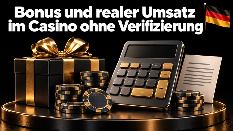 Bonus und realer Umsatz im Casino ohne Verifizierung