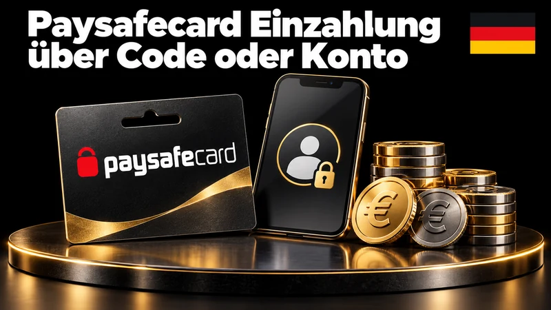 Paysafecard Einzahlung über Code oder Konto
