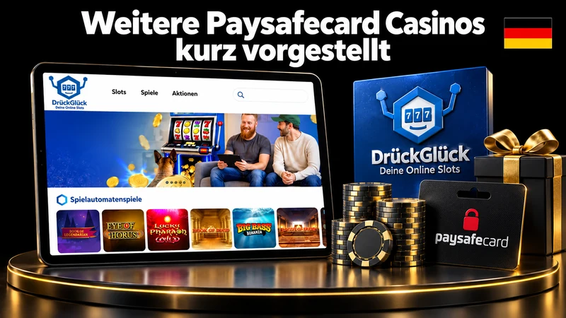 Weitere Paysafecard Casinos kurz vorgestellt