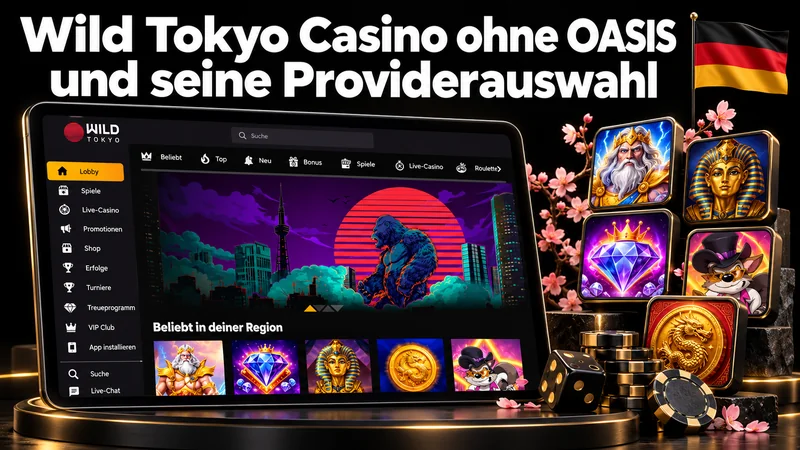 Wild Tokyo Casino ohne OASIS und seine Providerauswahl