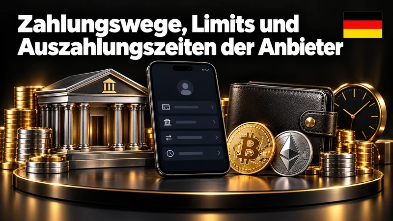 Zahlungswege, Limits und Auszahlungszeiten der Anbieter