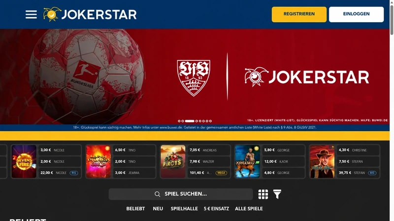 Jokerstar im Test; redaktionell ins Deutsche übersetzt