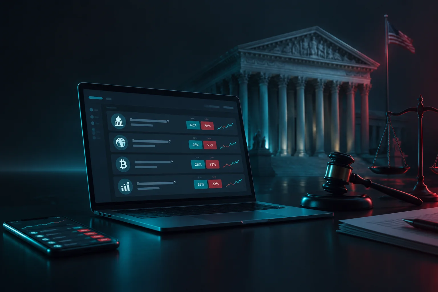Kalshi, Polymarket und Crypto.com ziehen vor Bundesgerichte